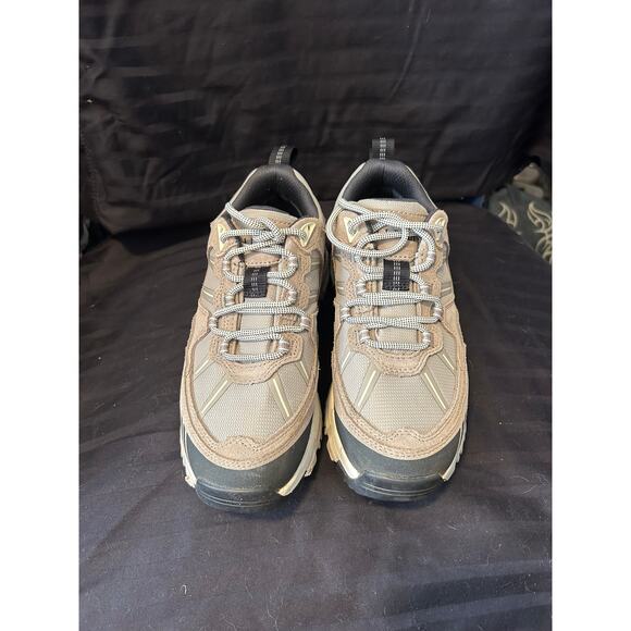 LL Bean High Top Khaki Beige Hiking Boots size 6.5 wide - Picture 3 of 6